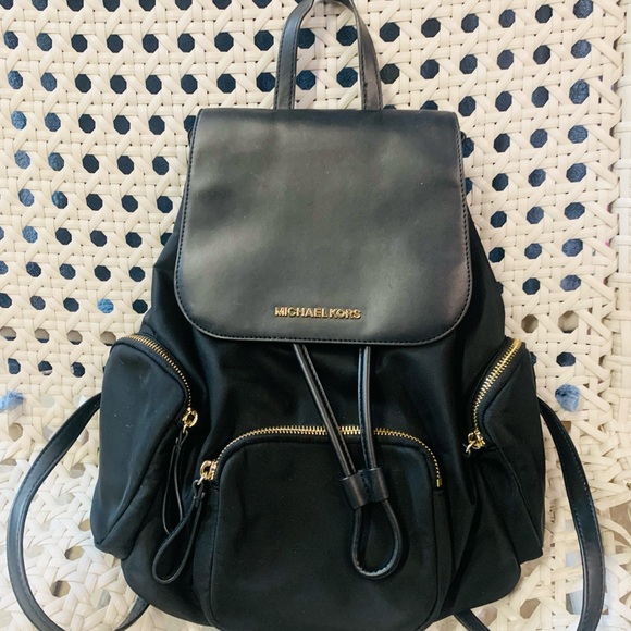 MICHAEL KORS black ABBEY LG Cargo Backpack main image 7